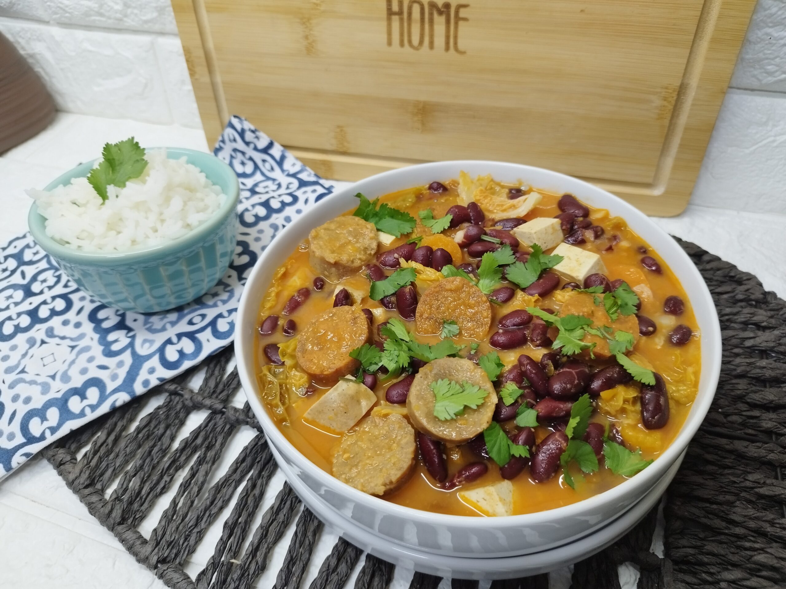 Feijoada de vegan.