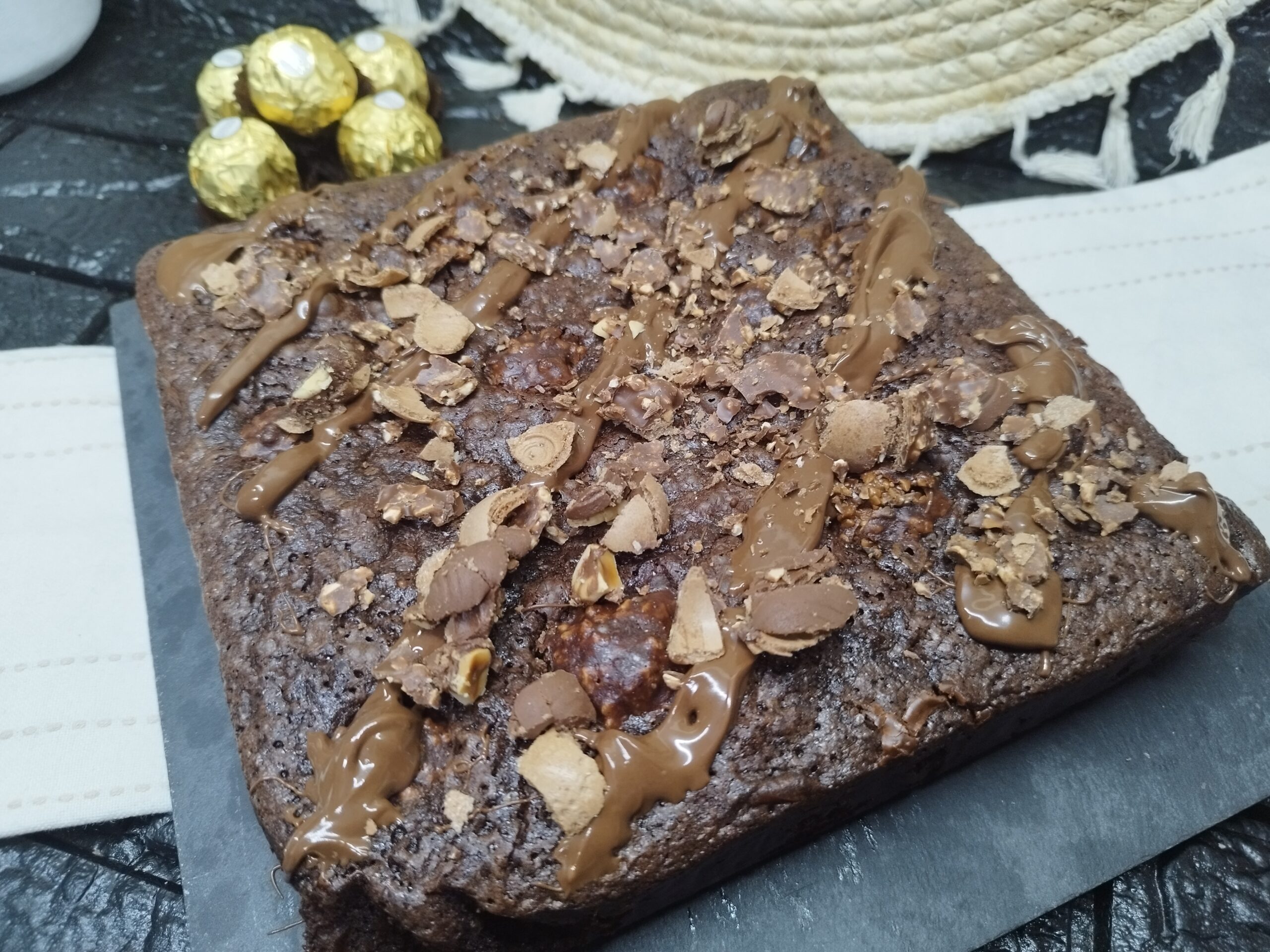 Brownies de Ferrero Rocher