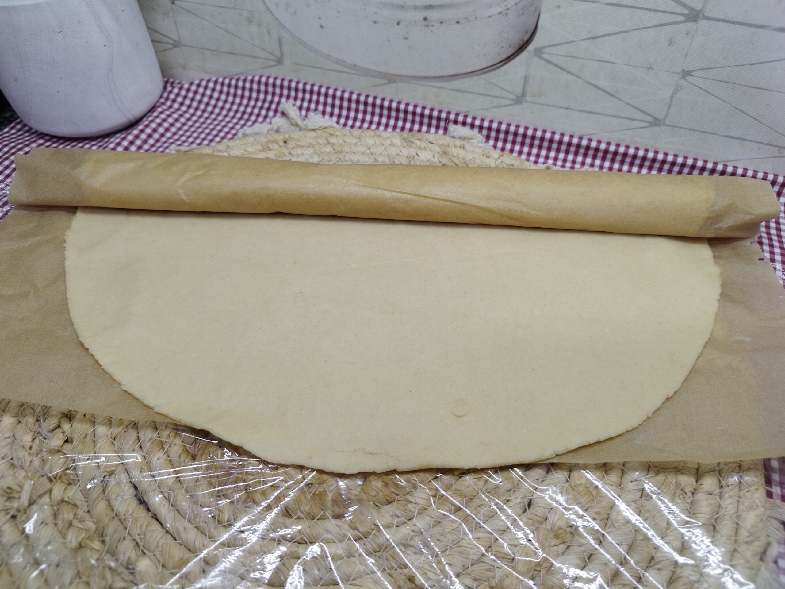 Massa quebrada para usar ou guardar.